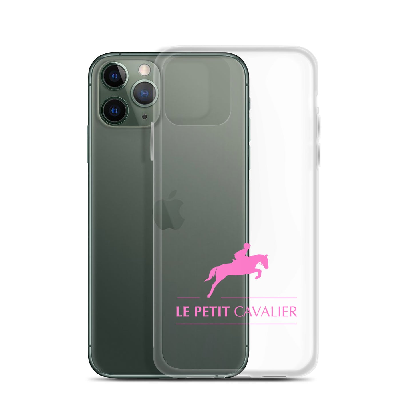 Coque/Protection iPhone - Logo cheval rose