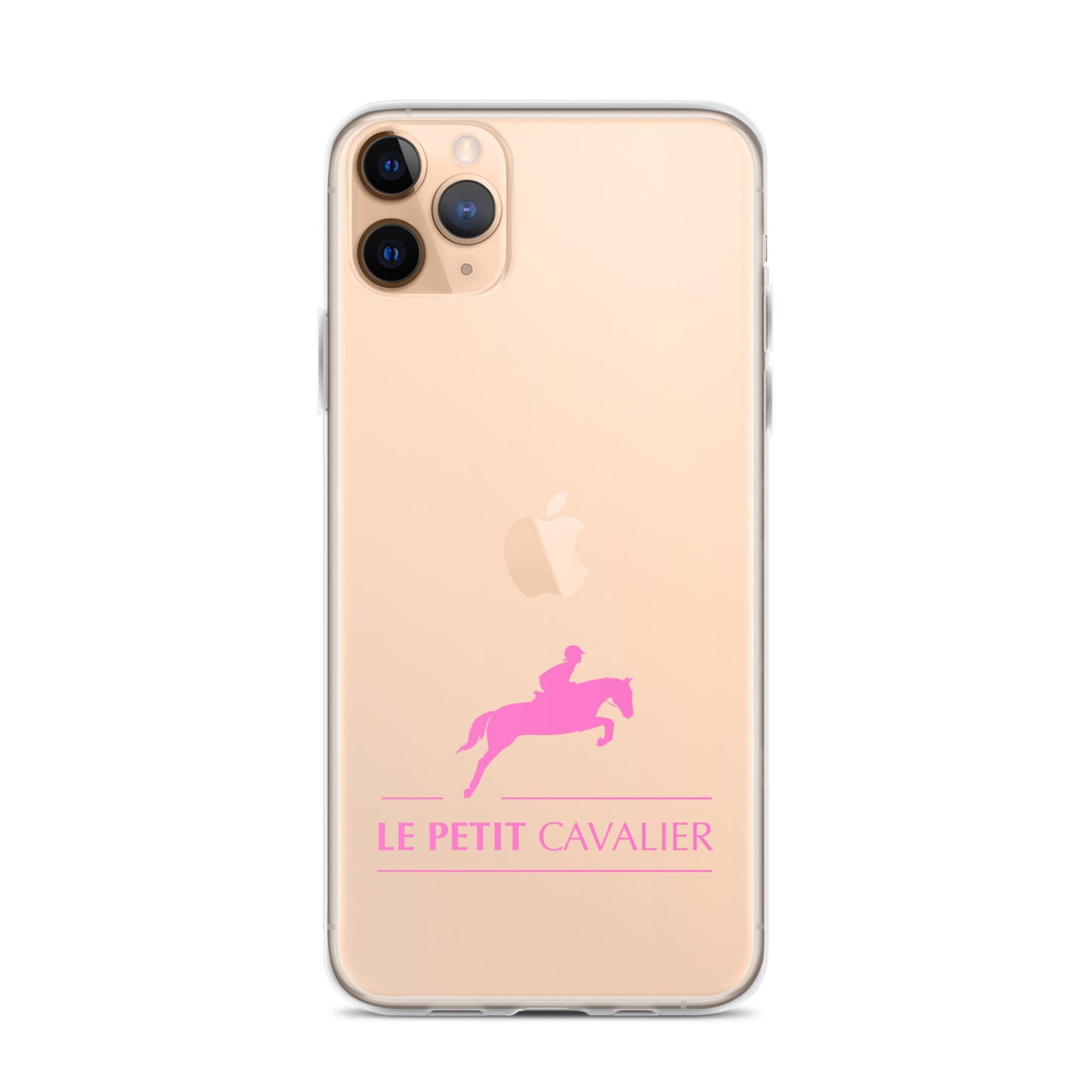 Coque/Protection iPhone - Logo cheval rose