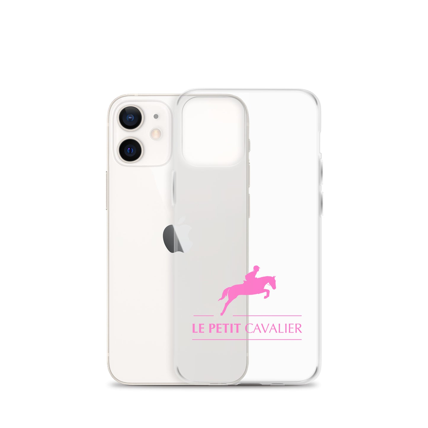 Coque/Protection iPhone - Logo cheval rose