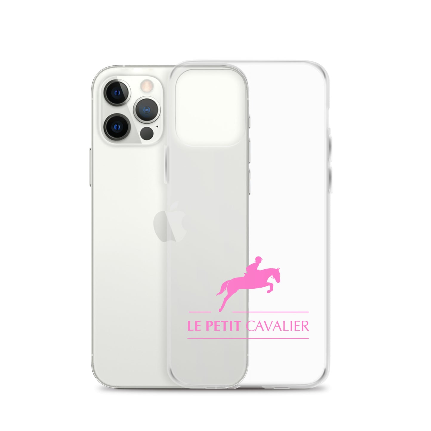 Coque/Protection iPhone - Logo cheval rose