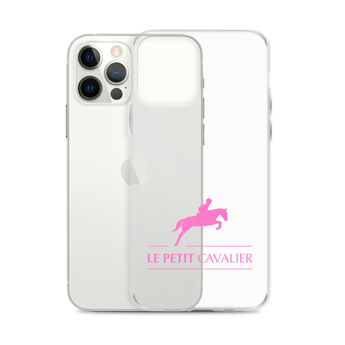 Coque/Protection iPhone - Logo cheval rose