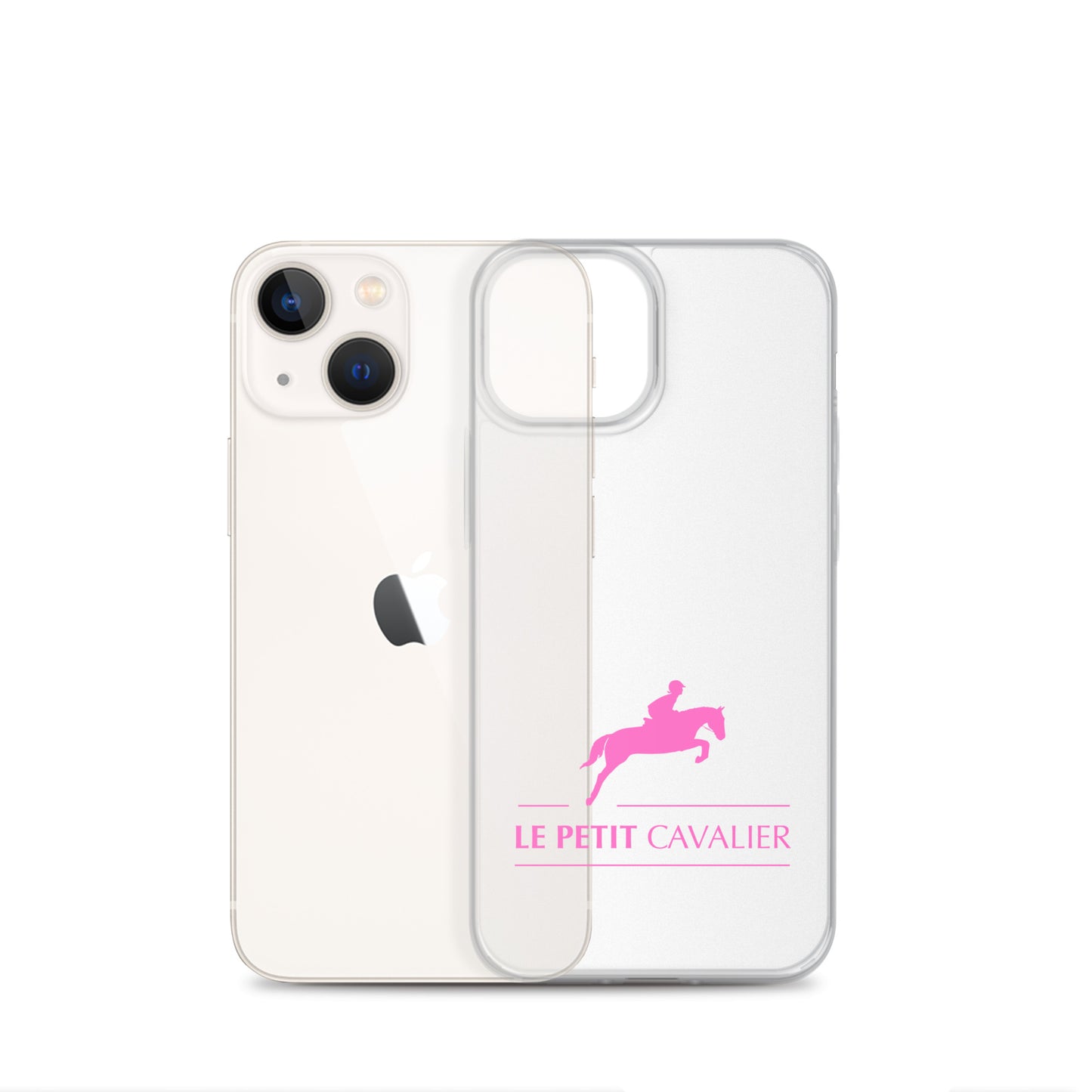 Coque/Protection iPhone - Logo cheval rose