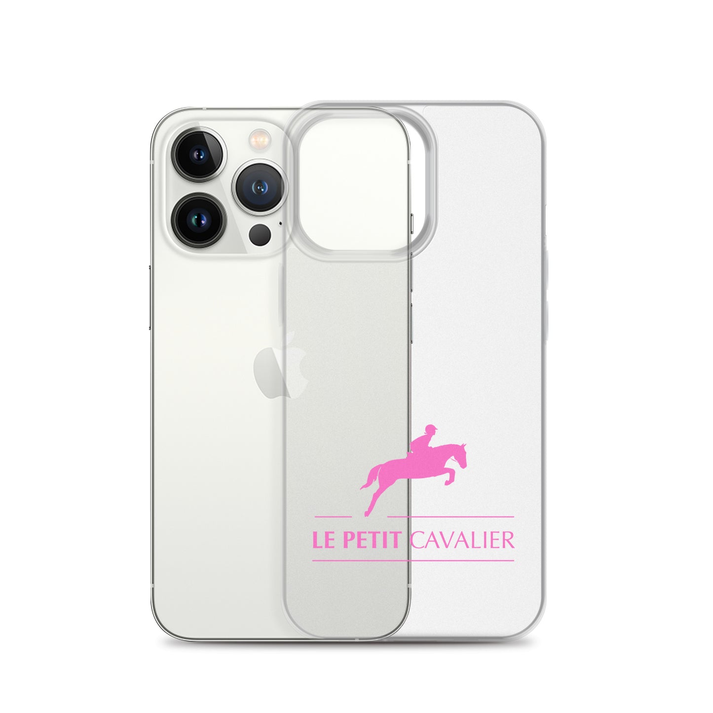 Coque/Protection iPhone - Logo cheval rose