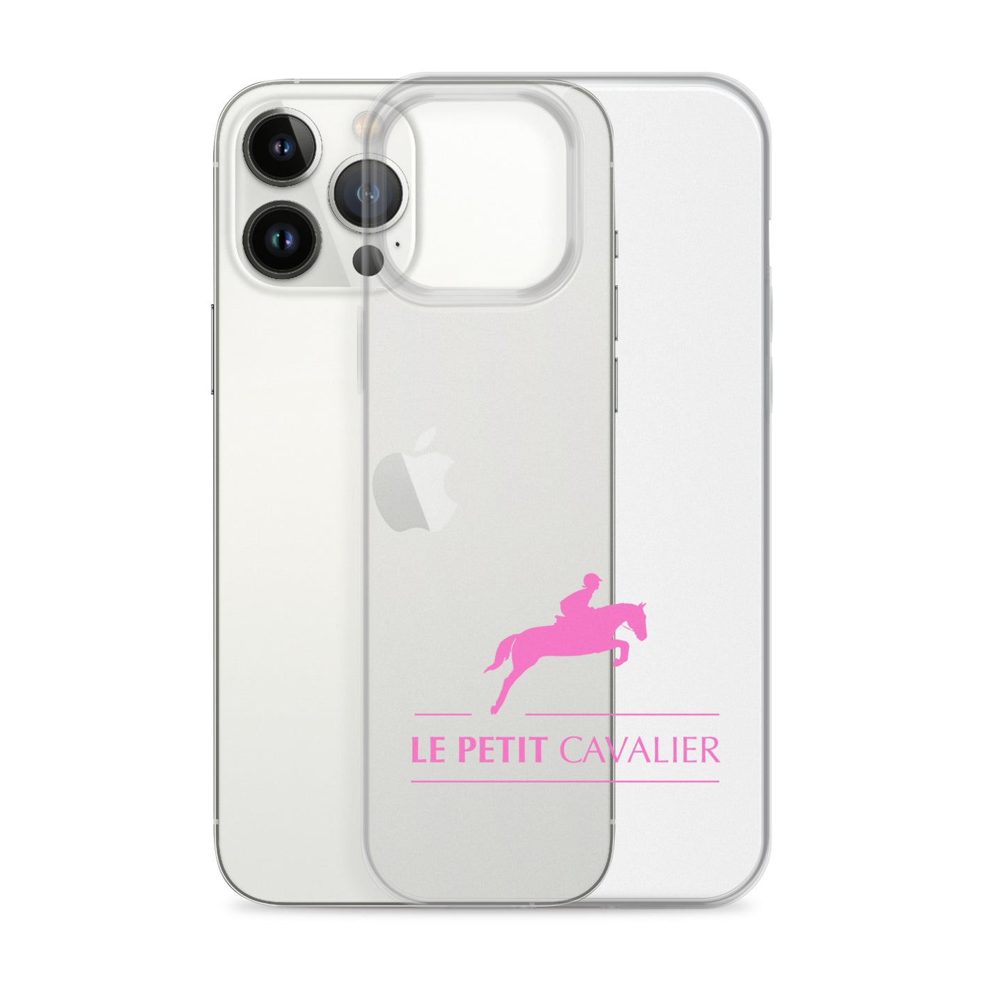 Coque/Protection iPhone - Logo cheval rose