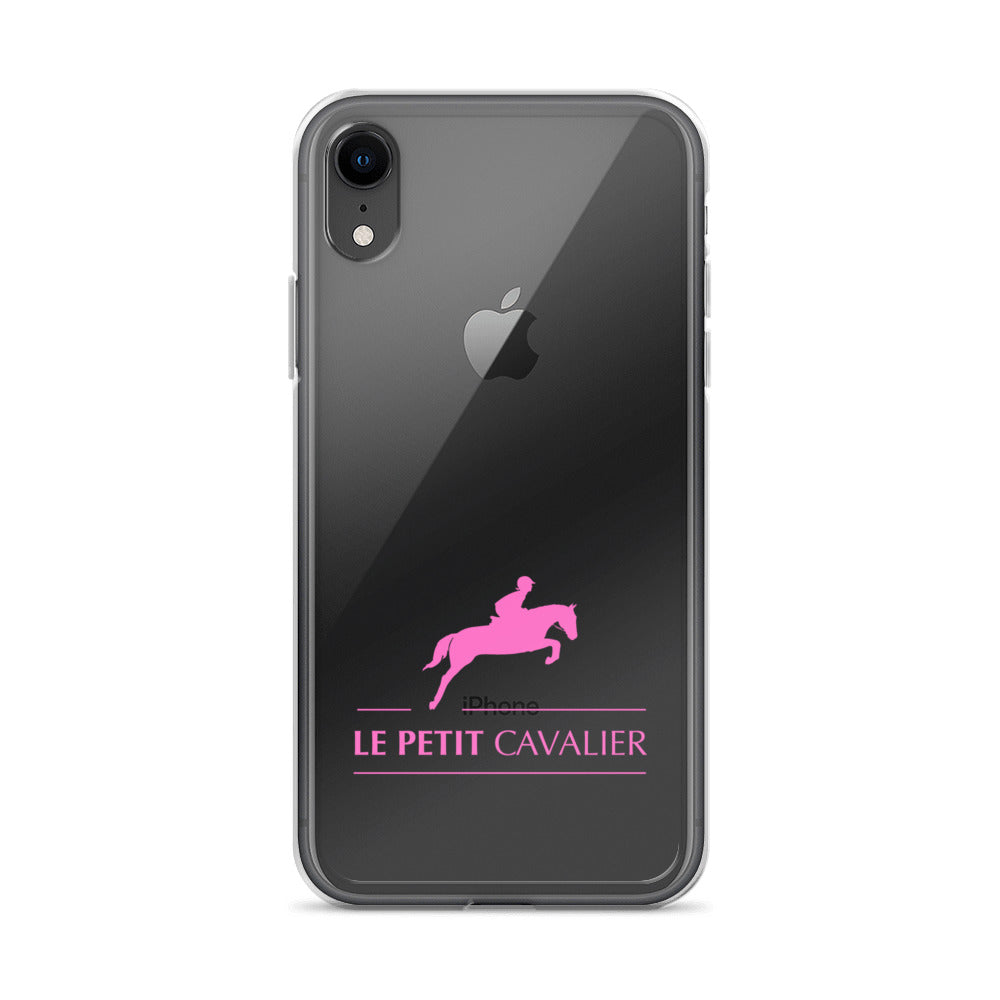 Coque/Protection iPhone - Logo cheval rose