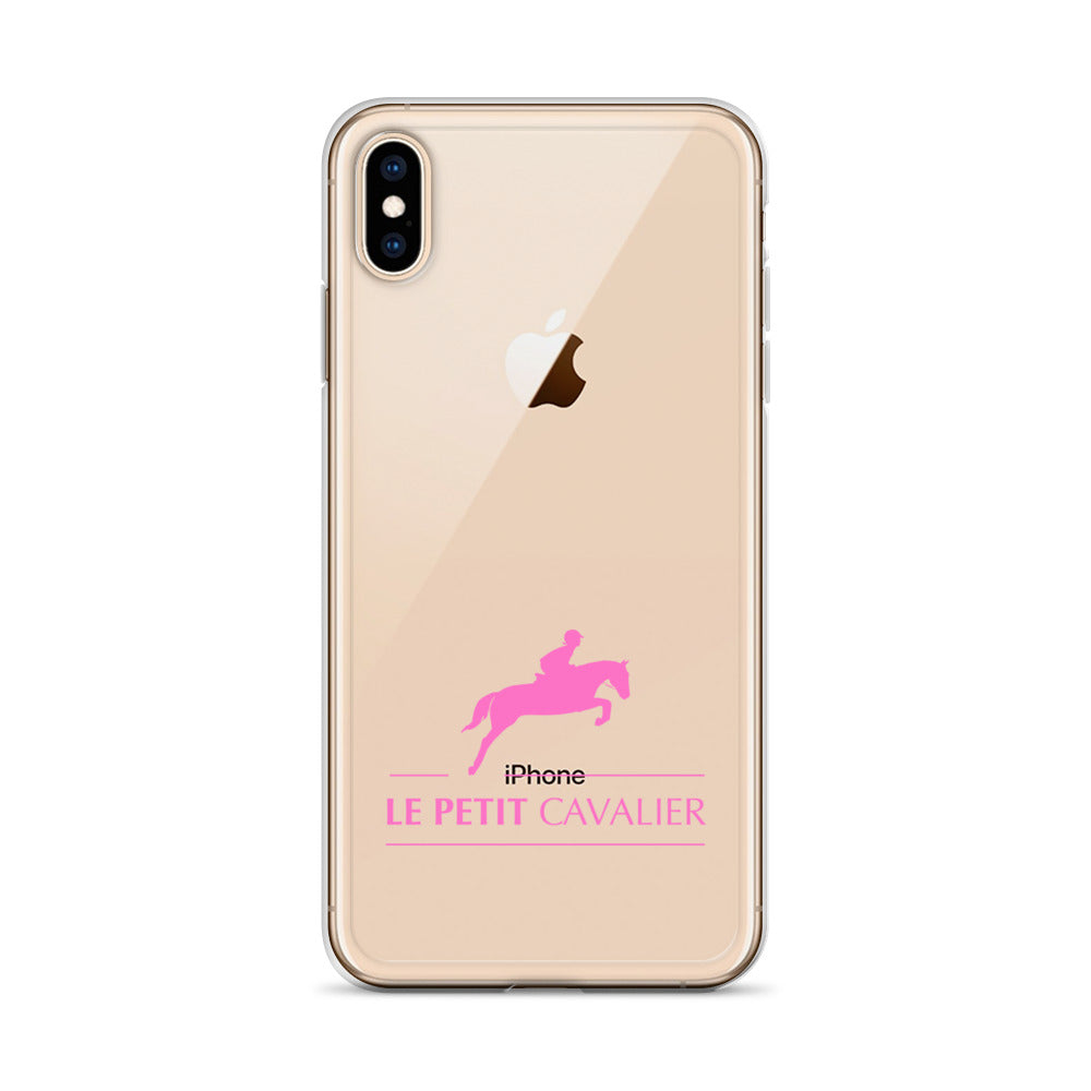 Coque/Protection iPhone - Logo cheval rose