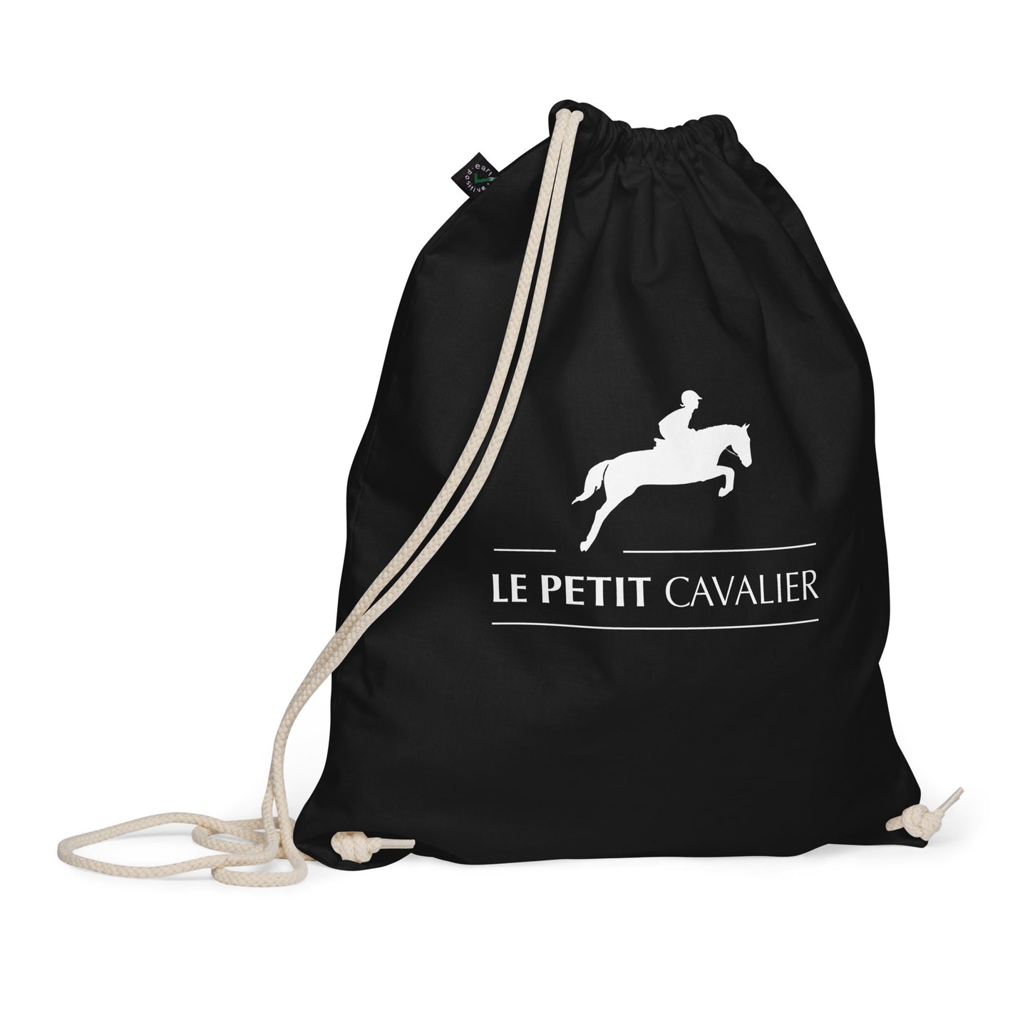 Sac à bombe 100% Coton Bio - BASIC - Logo cheval Le Petit Cavalier