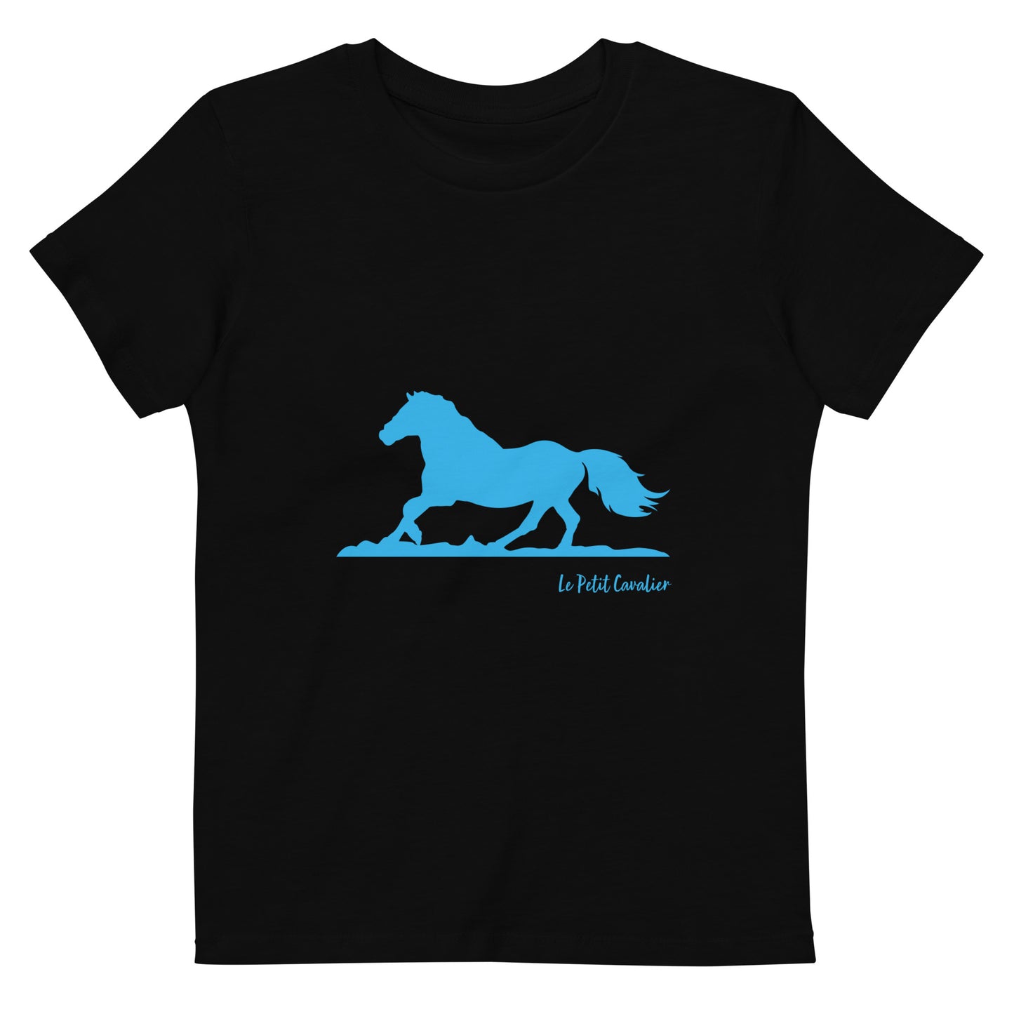 T-shirt enfant 100% coton bio - Cheval Bleu