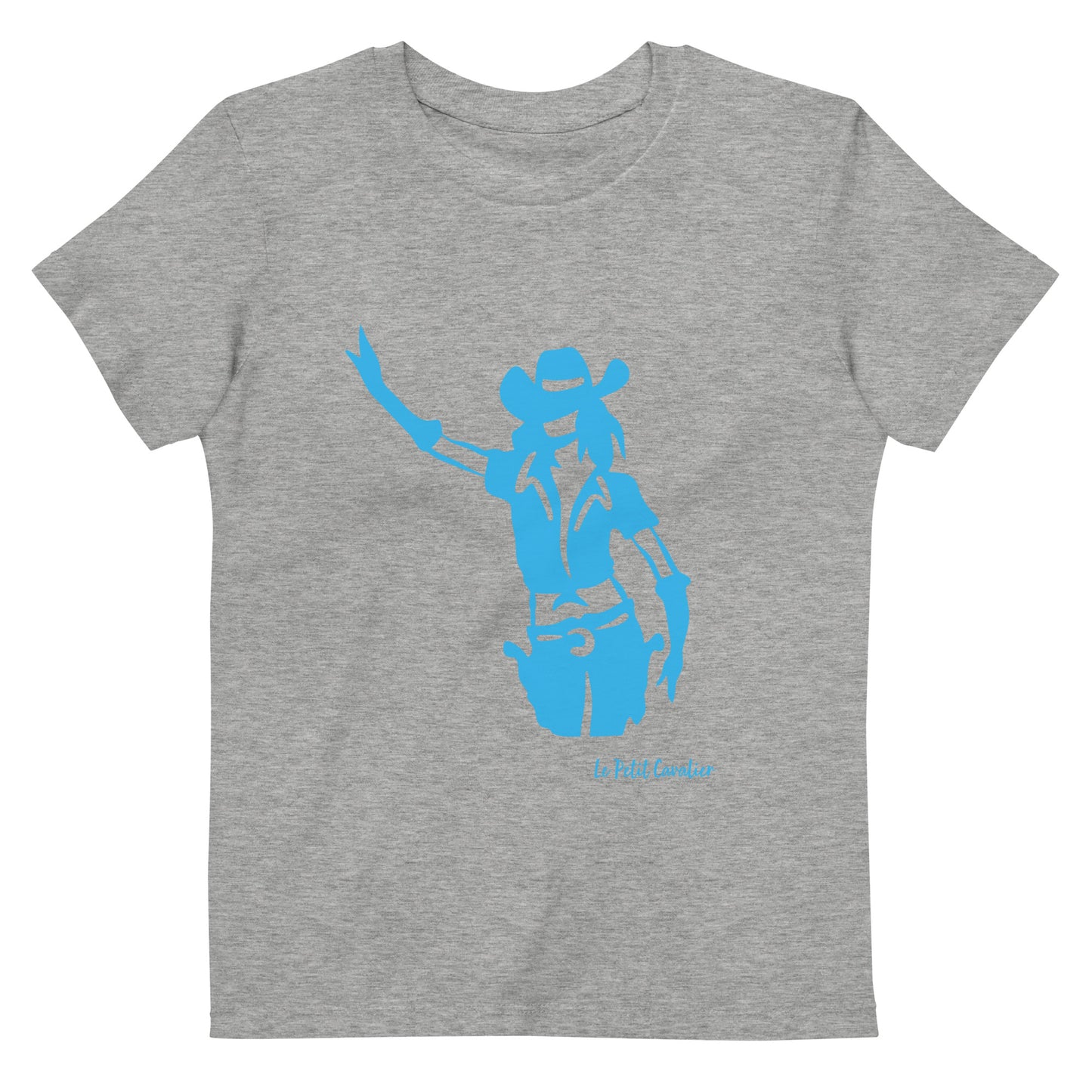 T-shirt enfant 100% coton bio - COWGIRL Bleu