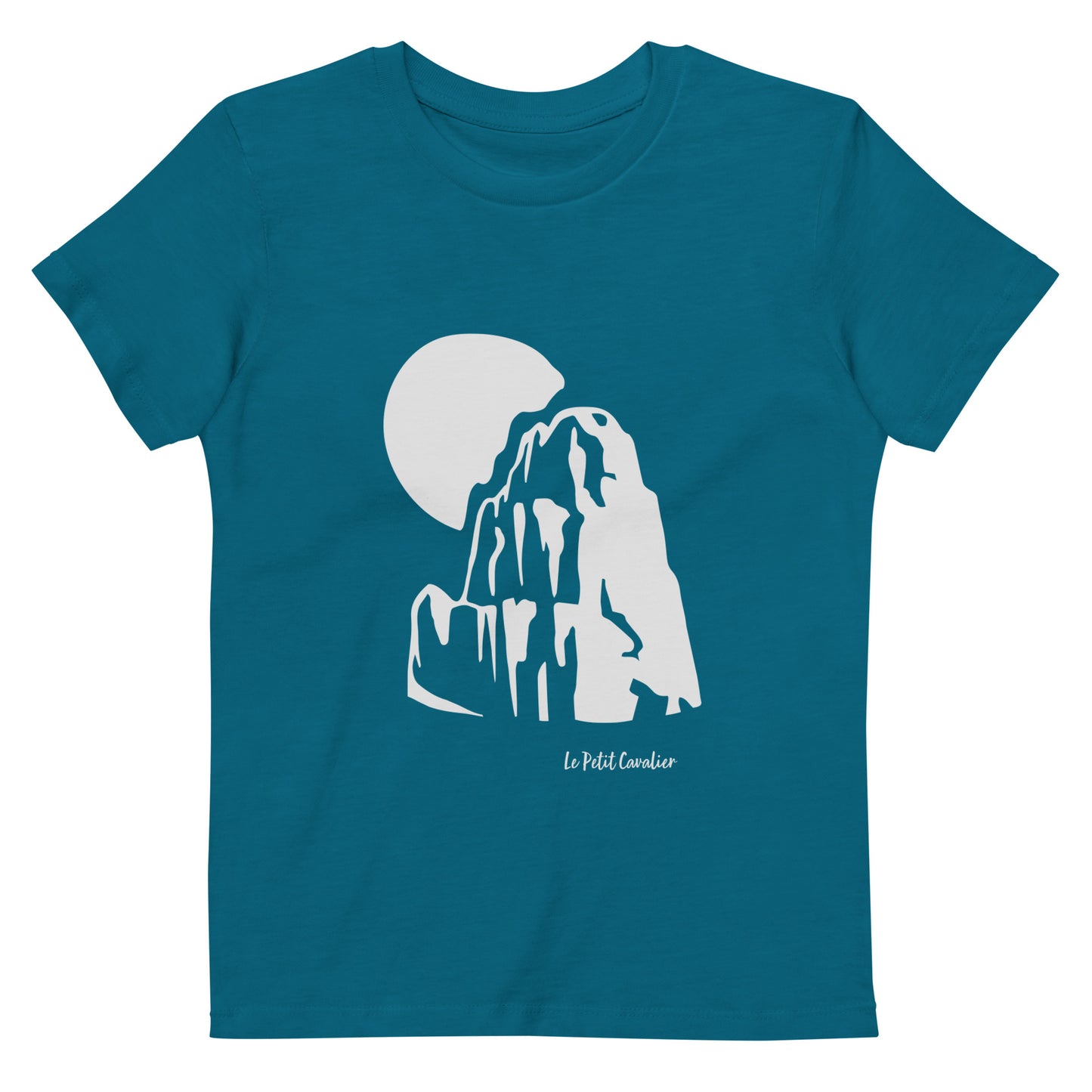 T-shirt enfant 100% coton bio - MOUNTAIN Argent