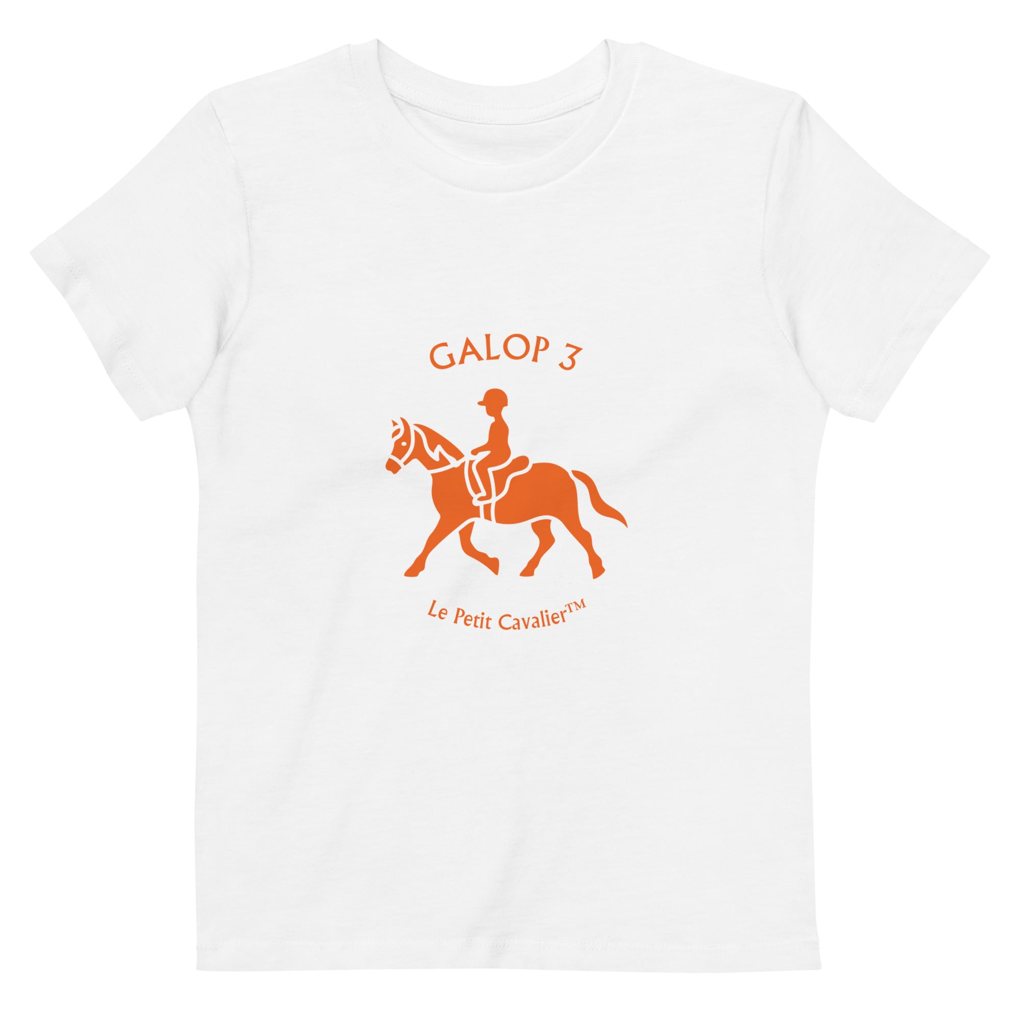 T-shirt enfant 100% coton bio - Equitation Galop 3 – Le Petit Cavalier