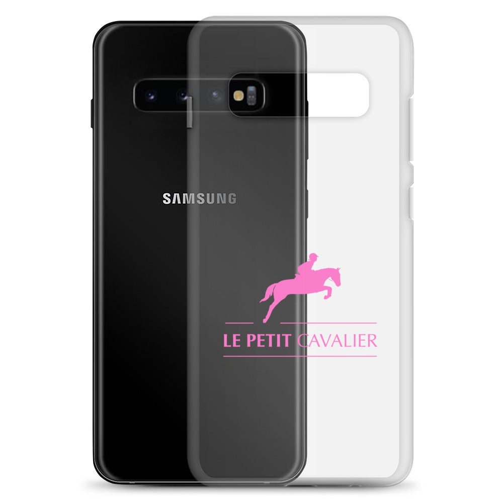 Coque/Protection Téléphone Samsung - Logo cheval rose