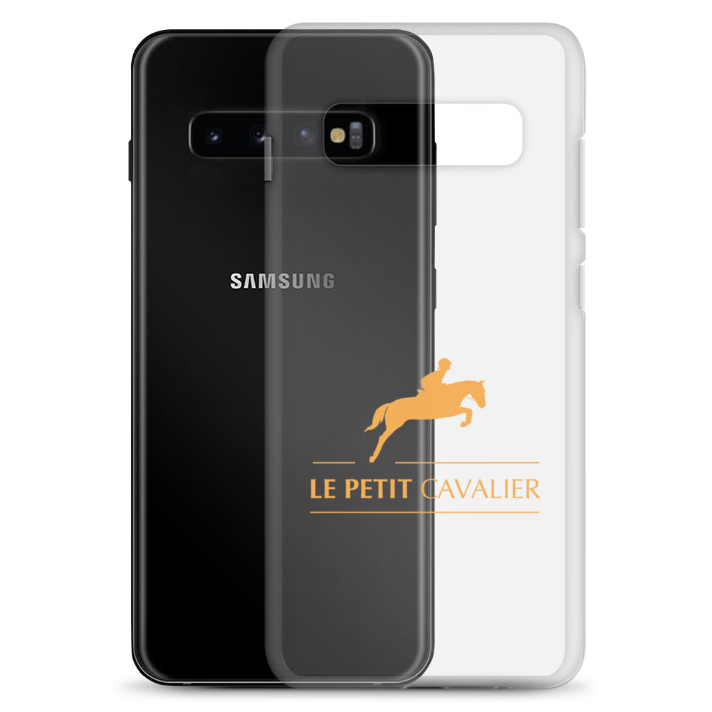 Coque/Protection Téléphone Samsung - Logo cheval orange