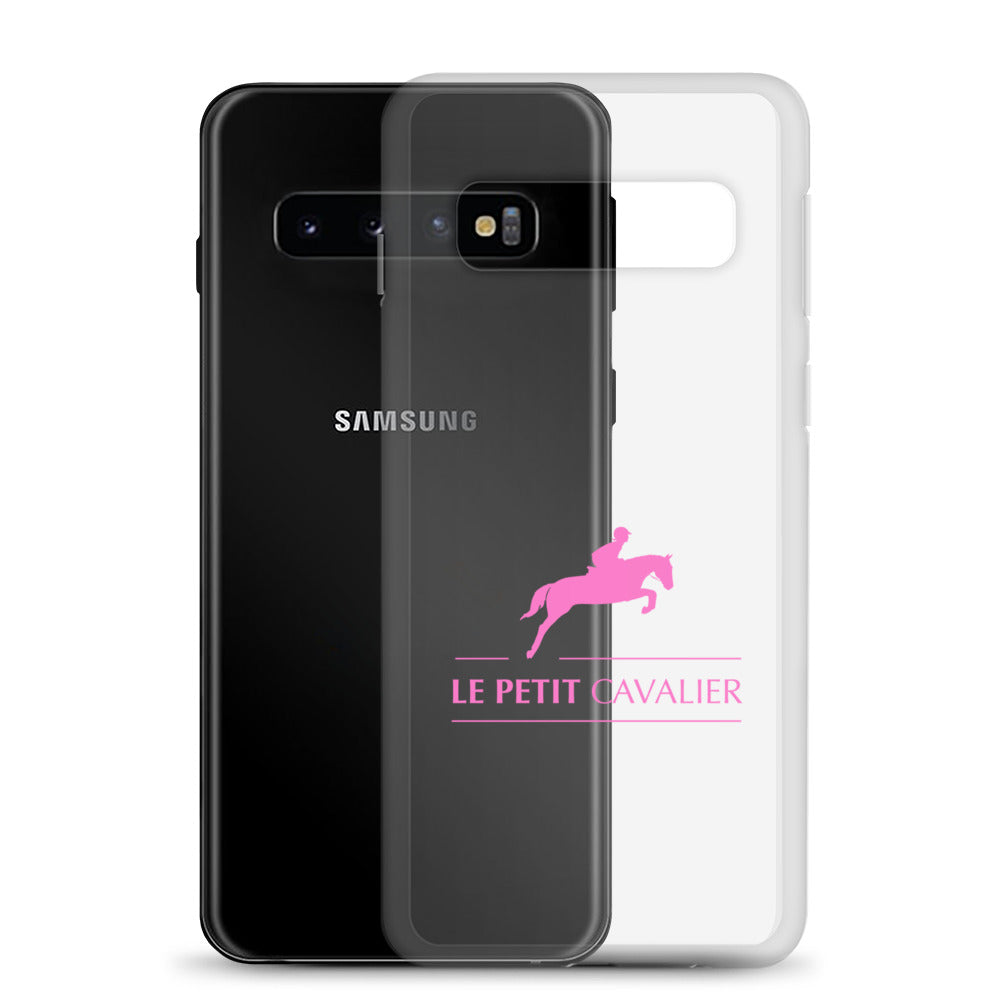 Coque/Protection Téléphone Samsung - Logo cheval rose
