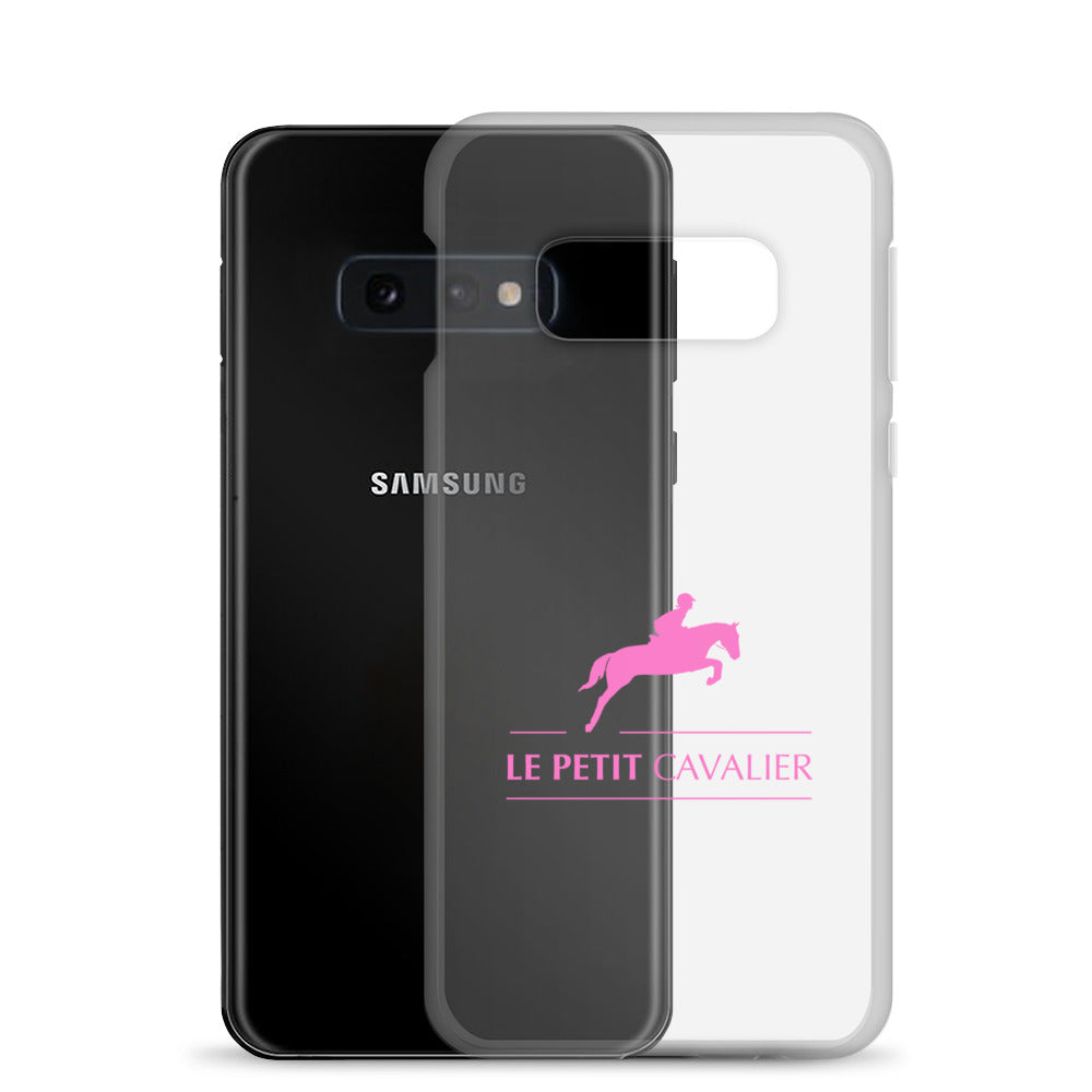 Coque/Protection Téléphone Samsung - Logo cheval rose