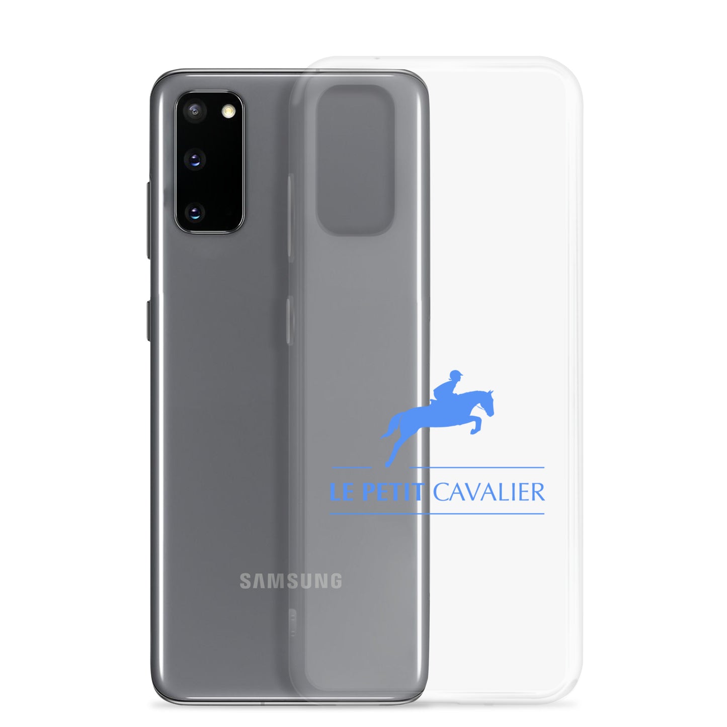 Coque/Protection Téléphone Samsung - Logo cheval bleu