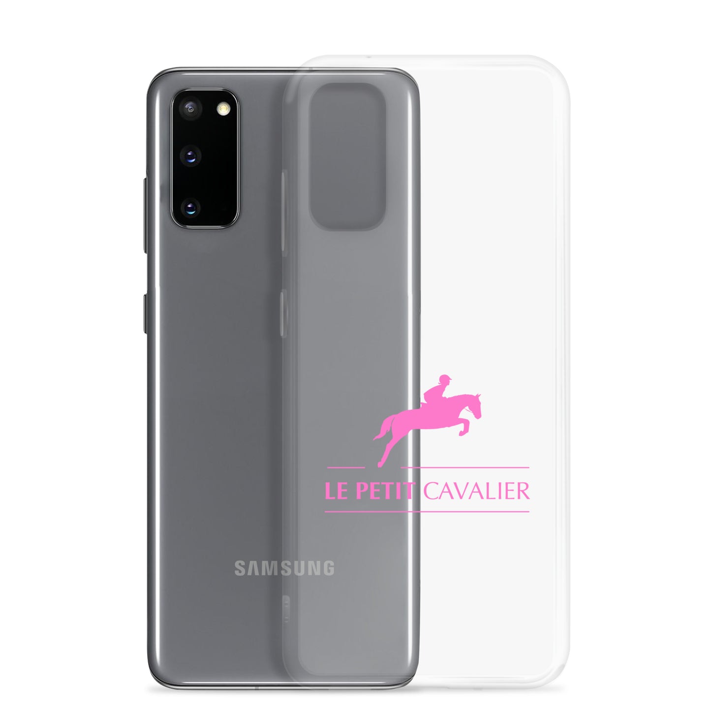Coque/Protection Téléphone Samsung - Logo cheval rose