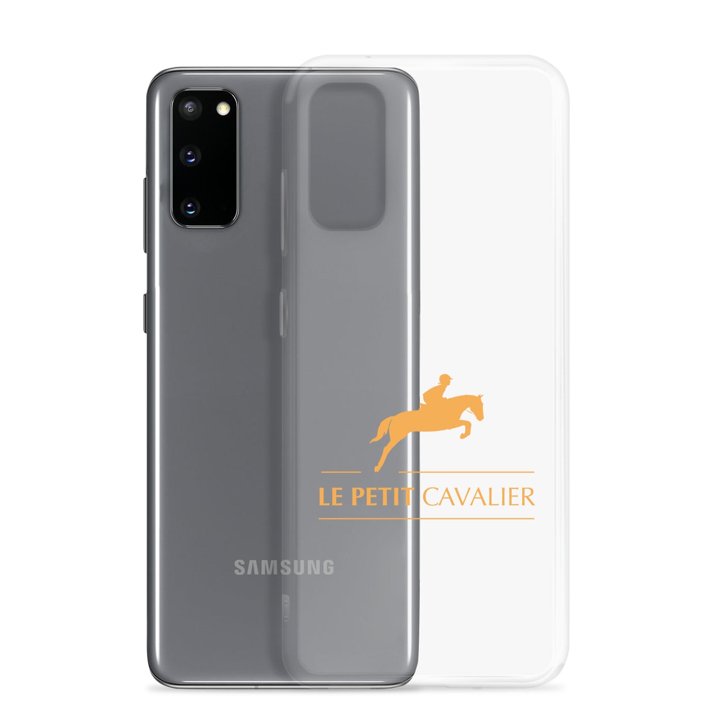 Coque/Protection Téléphone Samsung - Logo cheval orange