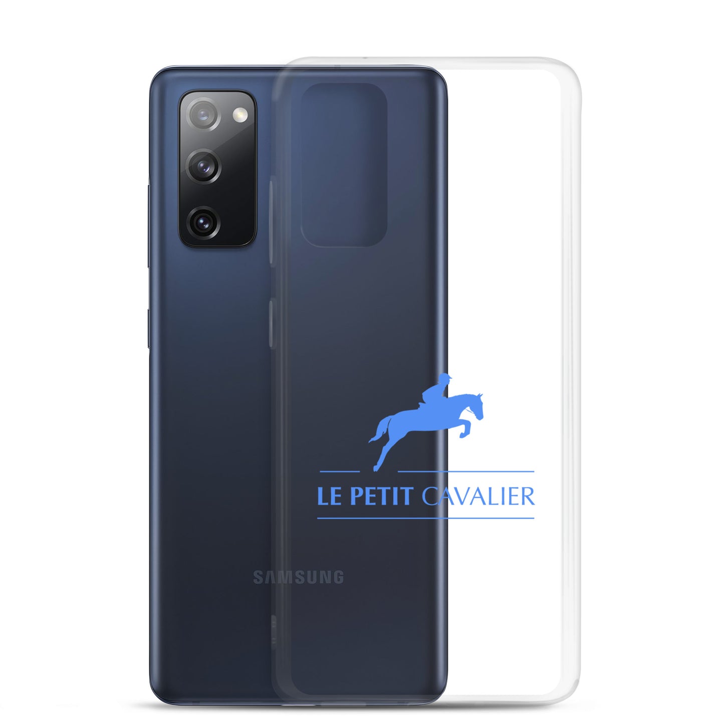 Coque/Protection Téléphone Samsung - Logo cheval bleu
