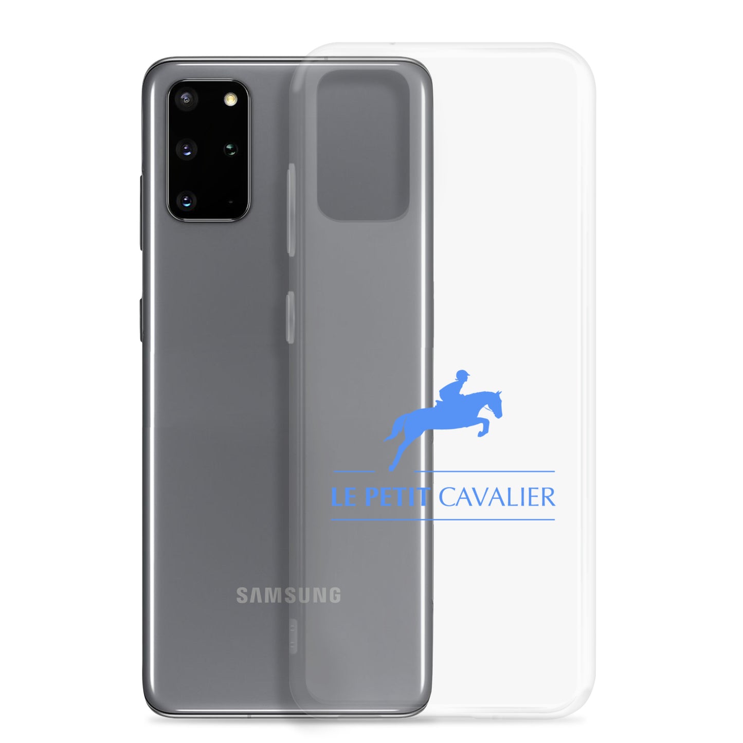 Coque/Protection Téléphone Samsung - Logo cheval bleu