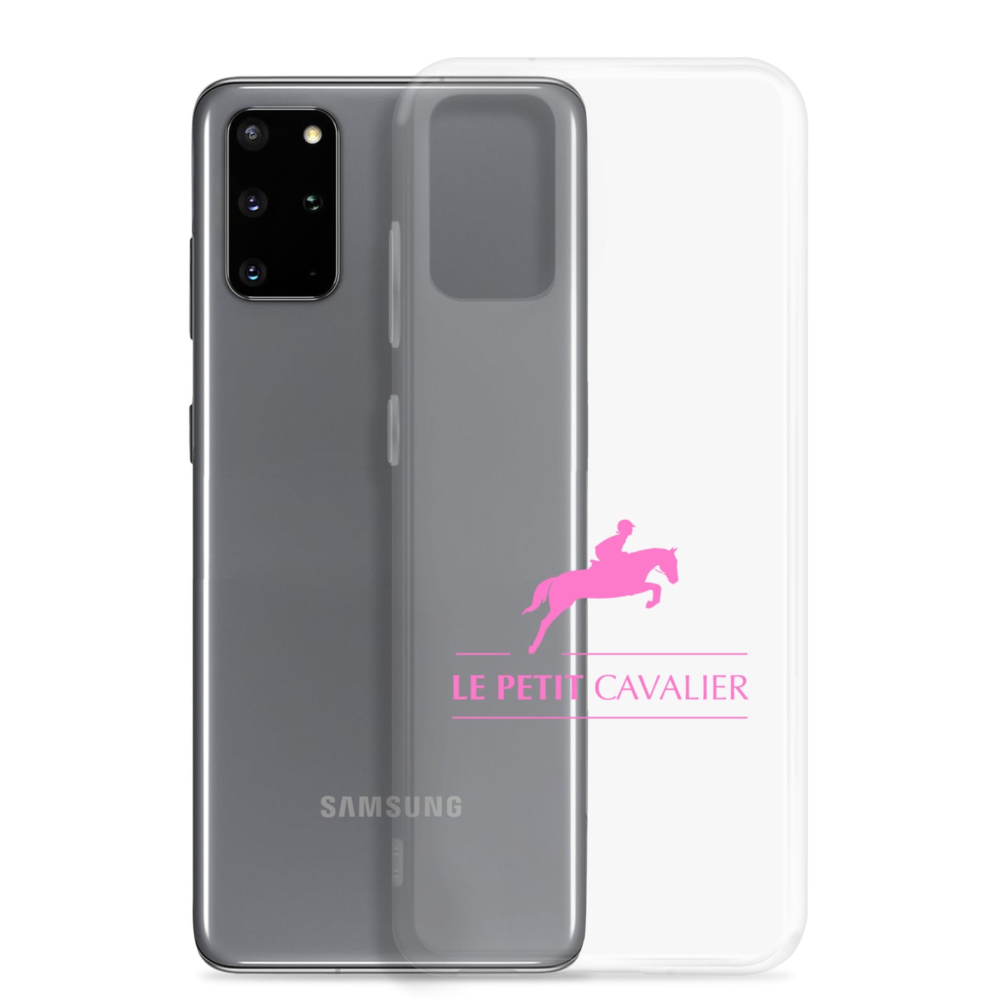 Coque/Protection Téléphone Samsung - Logo cheval rose