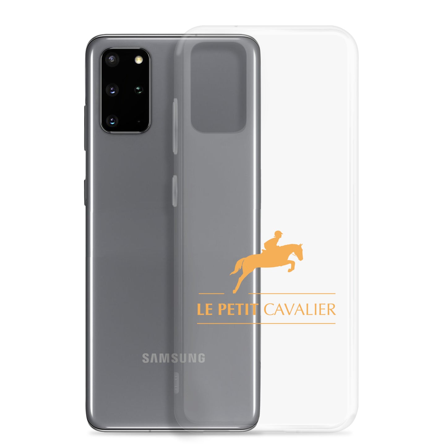 Coque/Protection Téléphone Samsung - Logo cheval orange