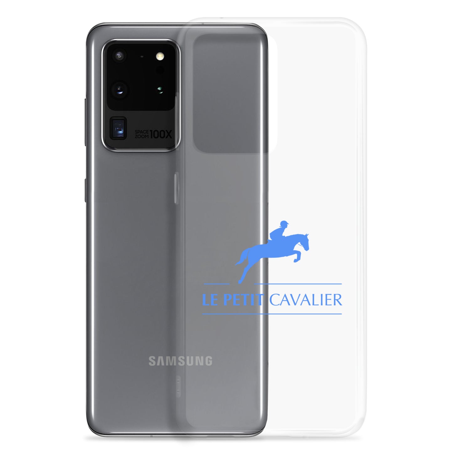 Coque/Protection Téléphone Samsung - Logo cheval bleu