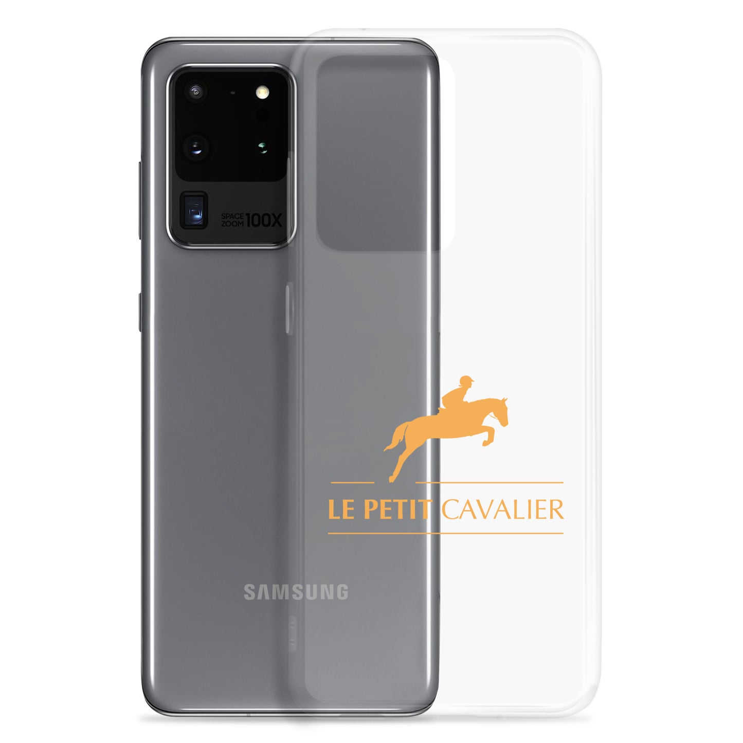 Coque/Protection Téléphone Samsung - Logo cheval orange