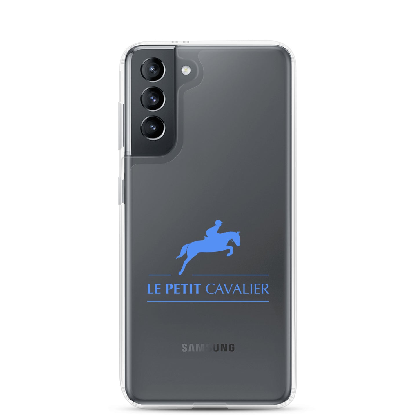 Coque/Protection Téléphone Samsung - Logo cheval bleu