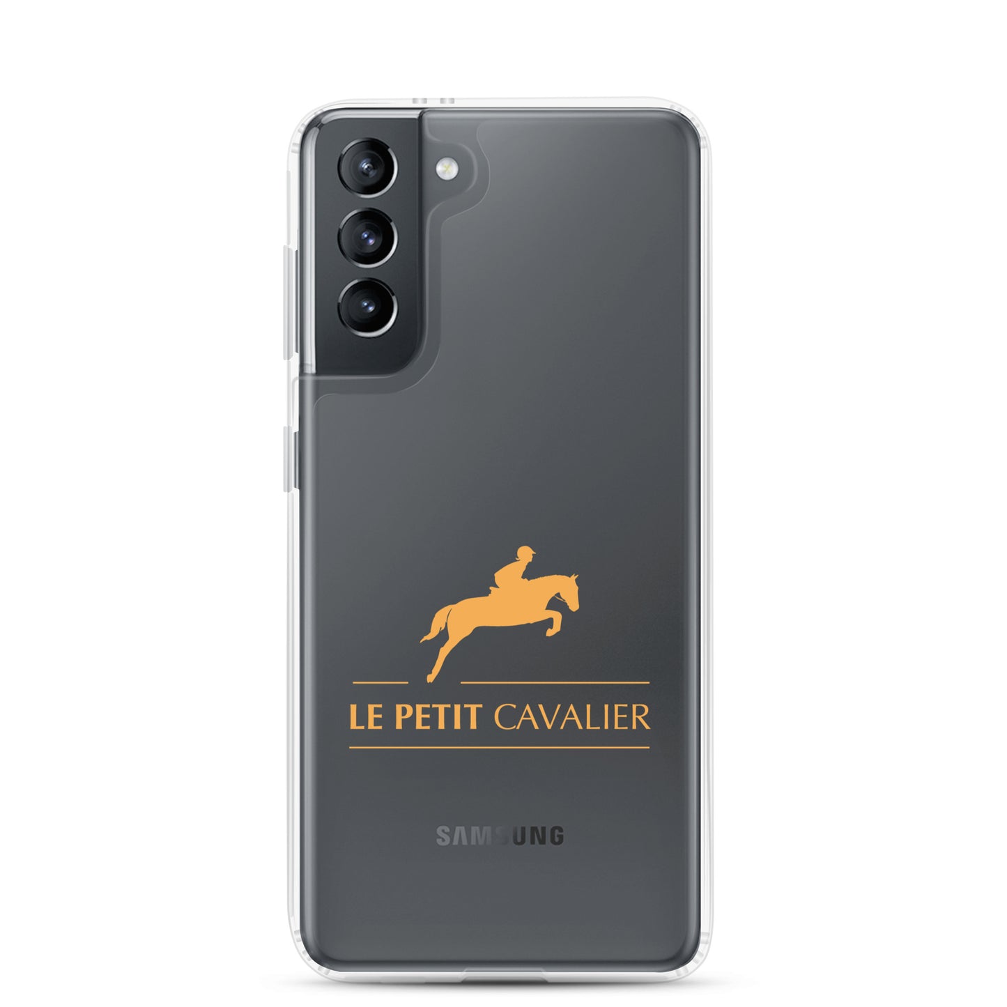 Coque/Protection Téléphone Samsung - Logo cheval orange