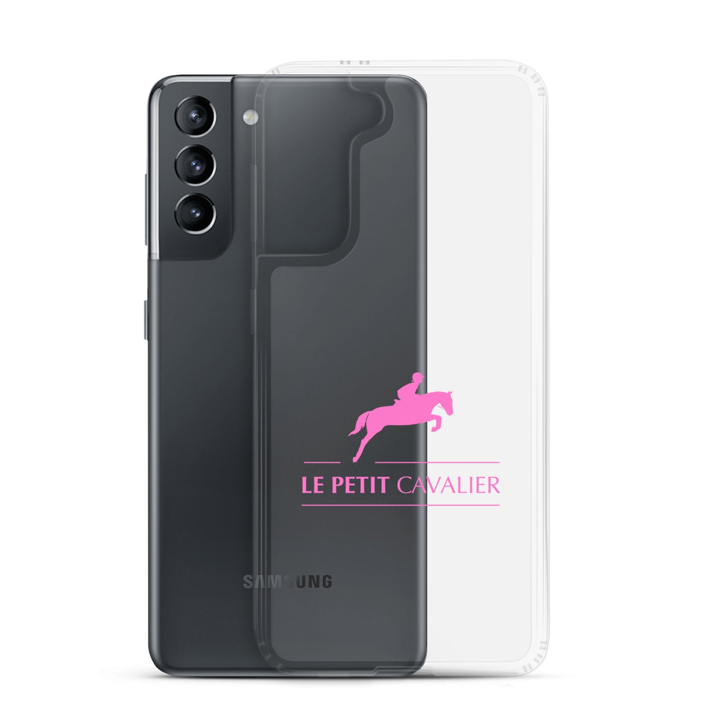 Coque/Protection Téléphone Samsung - Logo cheval rose