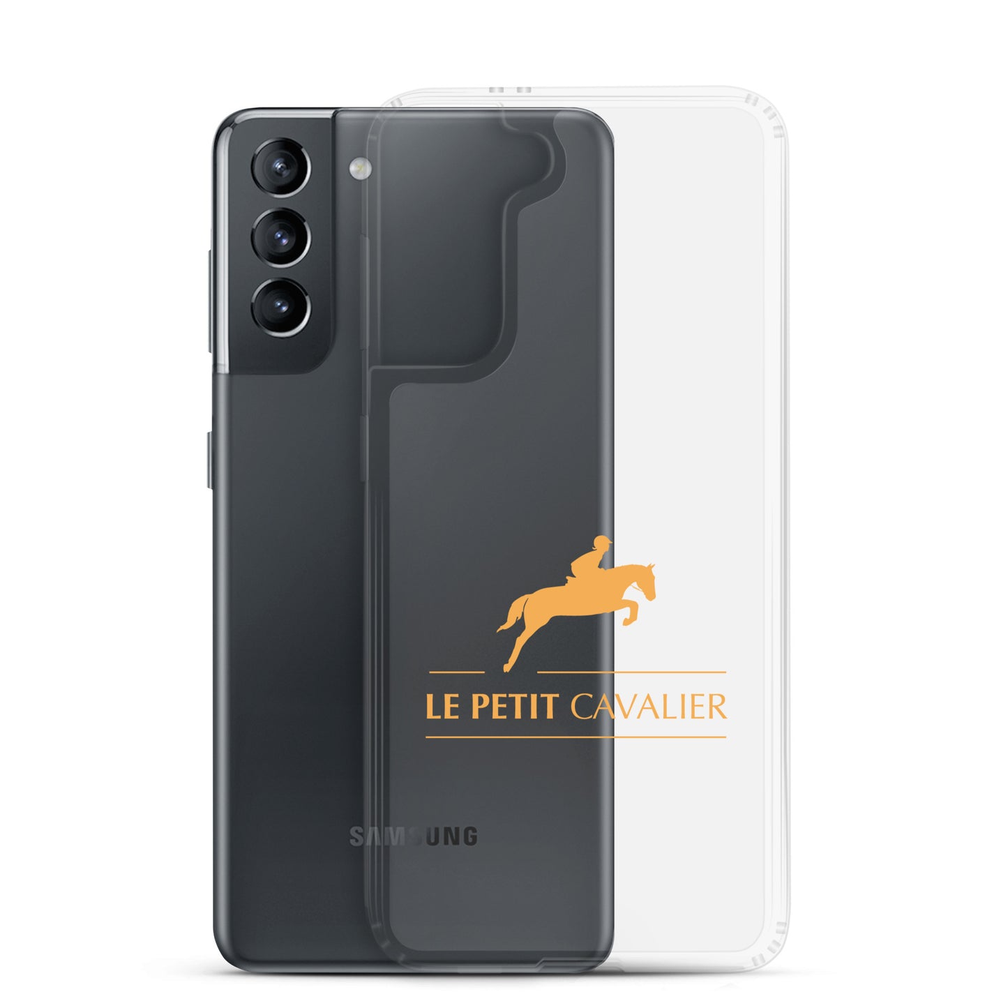 Coque/Protection Téléphone Samsung - Logo cheval orange