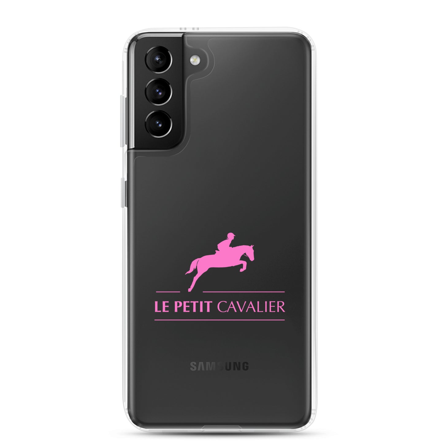 Coque/Protection Téléphone Samsung - Logo cheval rose