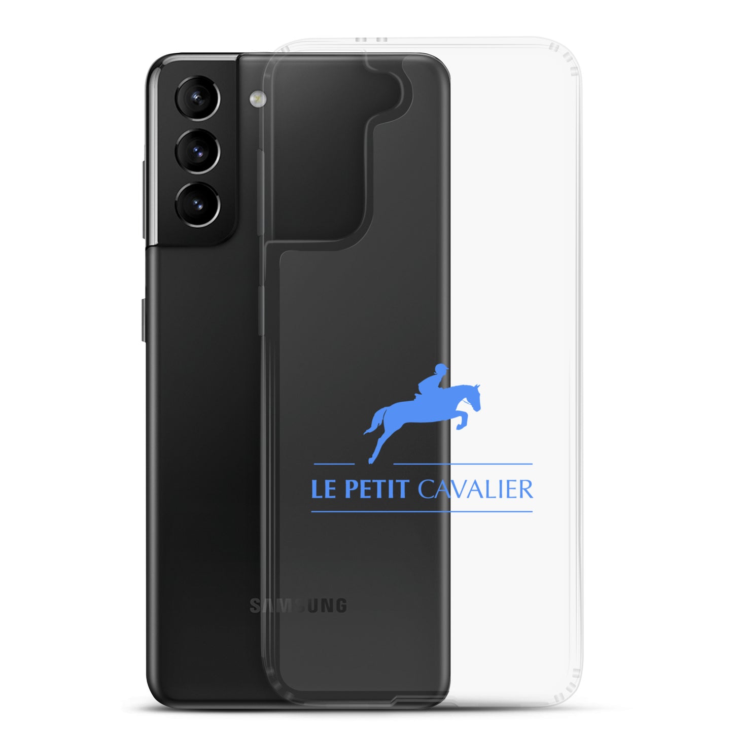 Coque/Protection Téléphone Samsung - Logo cheval bleu