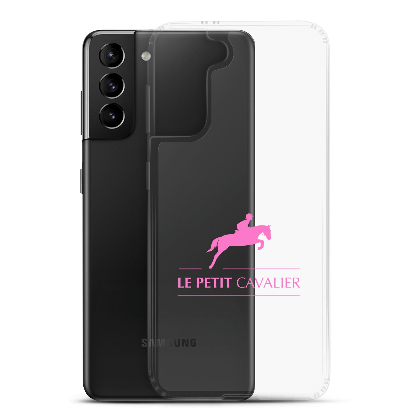 Coque/Protection Téléphone Samsung - Logo cheval rose