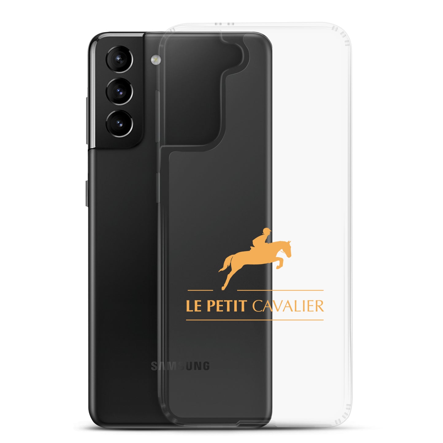 Coque/Protection Téléphone Samsung - Logo cheval orange