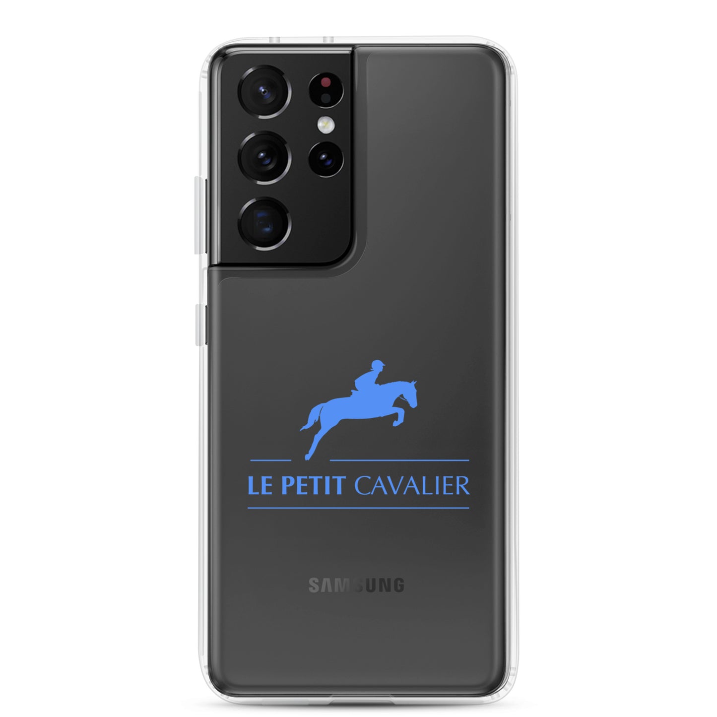 Coque/Protection Téléphone Samsung - Logo cheval bleu