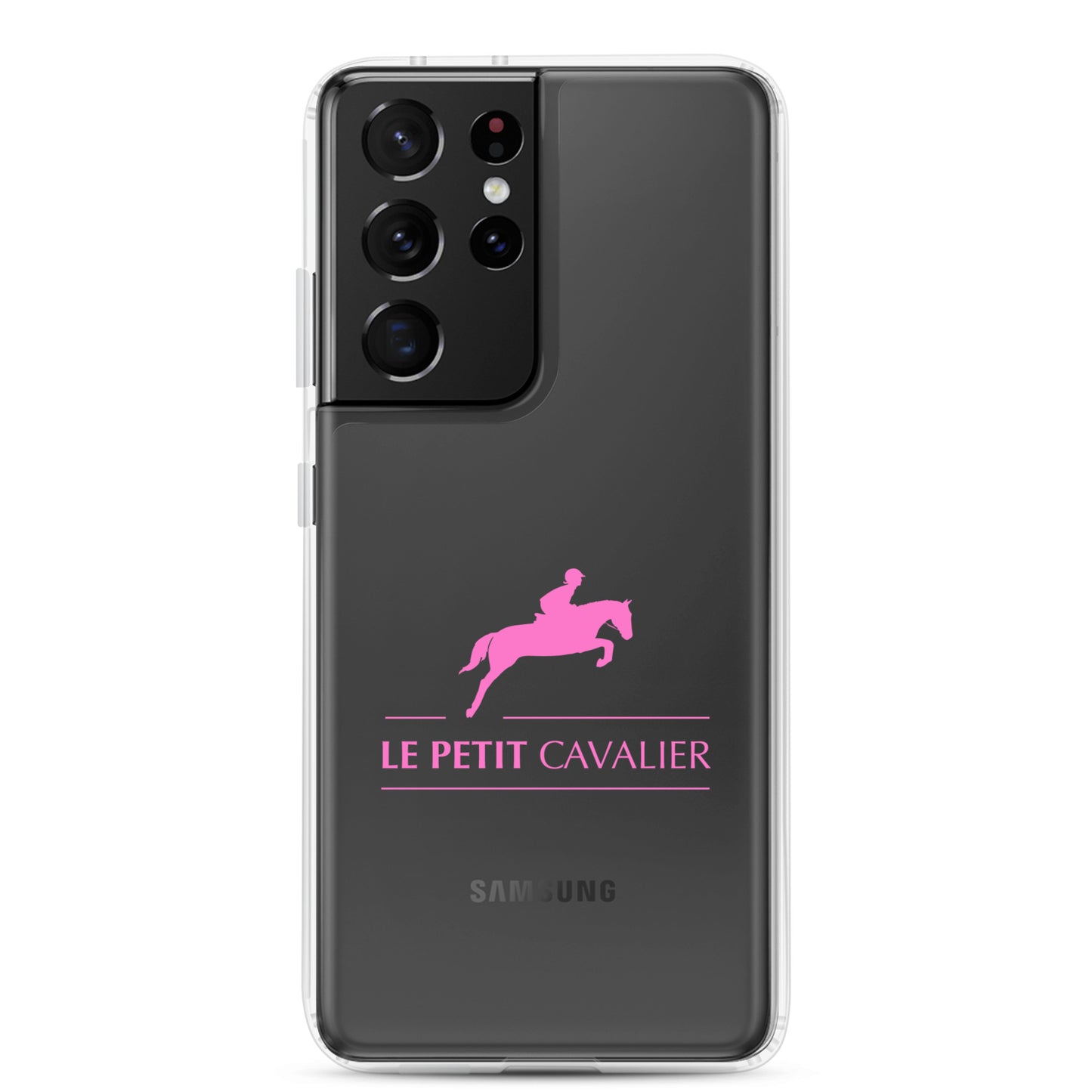 Coque/Protection Téléphone Samsung - Logo cheval rose