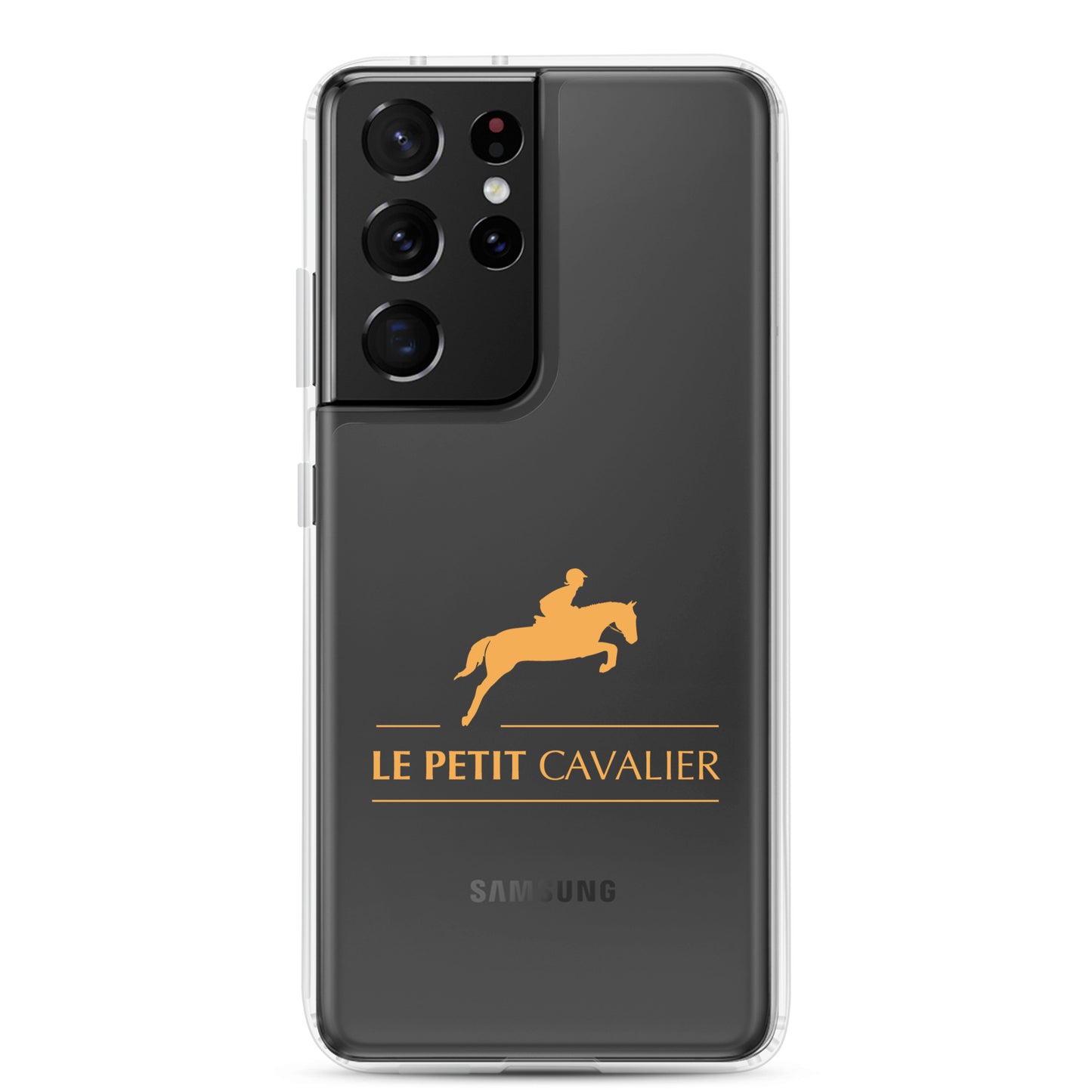 Coque/Protection Téléphone Samsung - Logo cheval orange