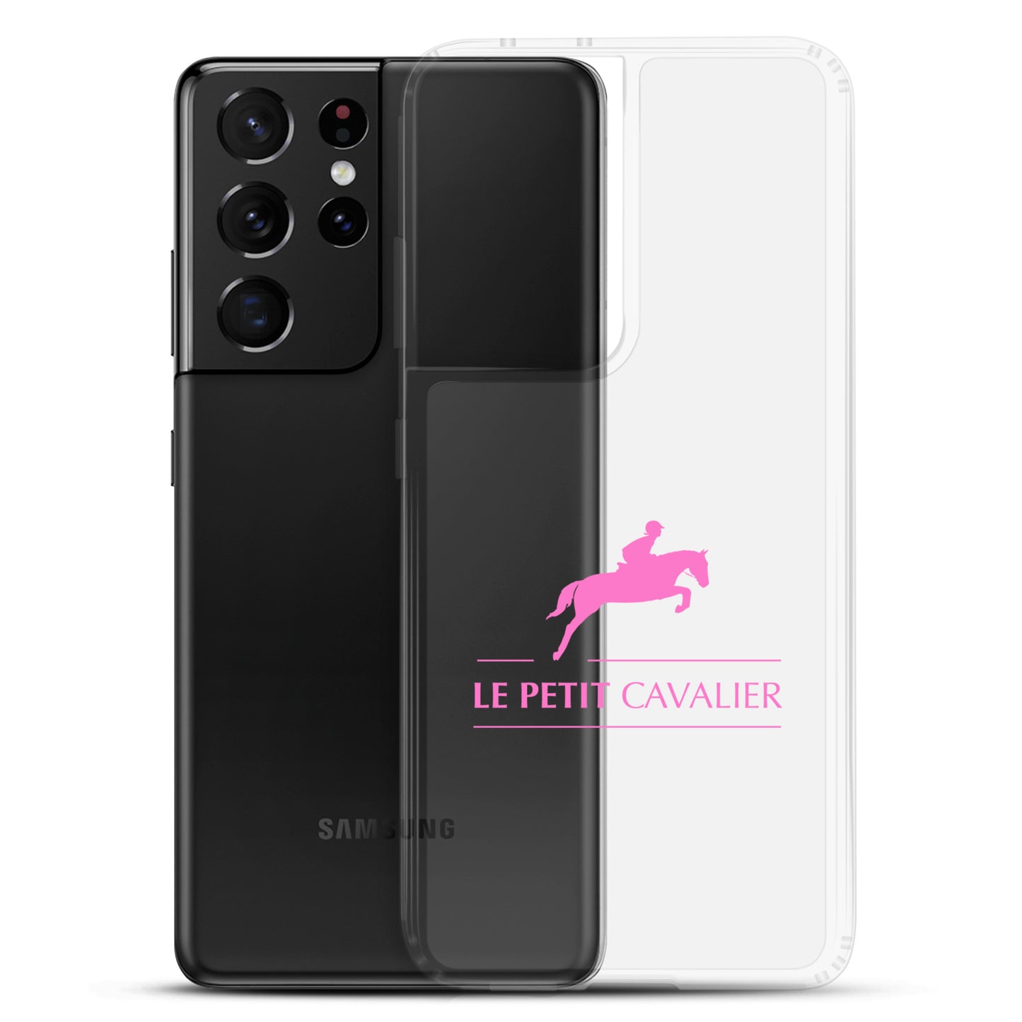 Coque/Protection Téléphone Samsung - Logo cheval rose