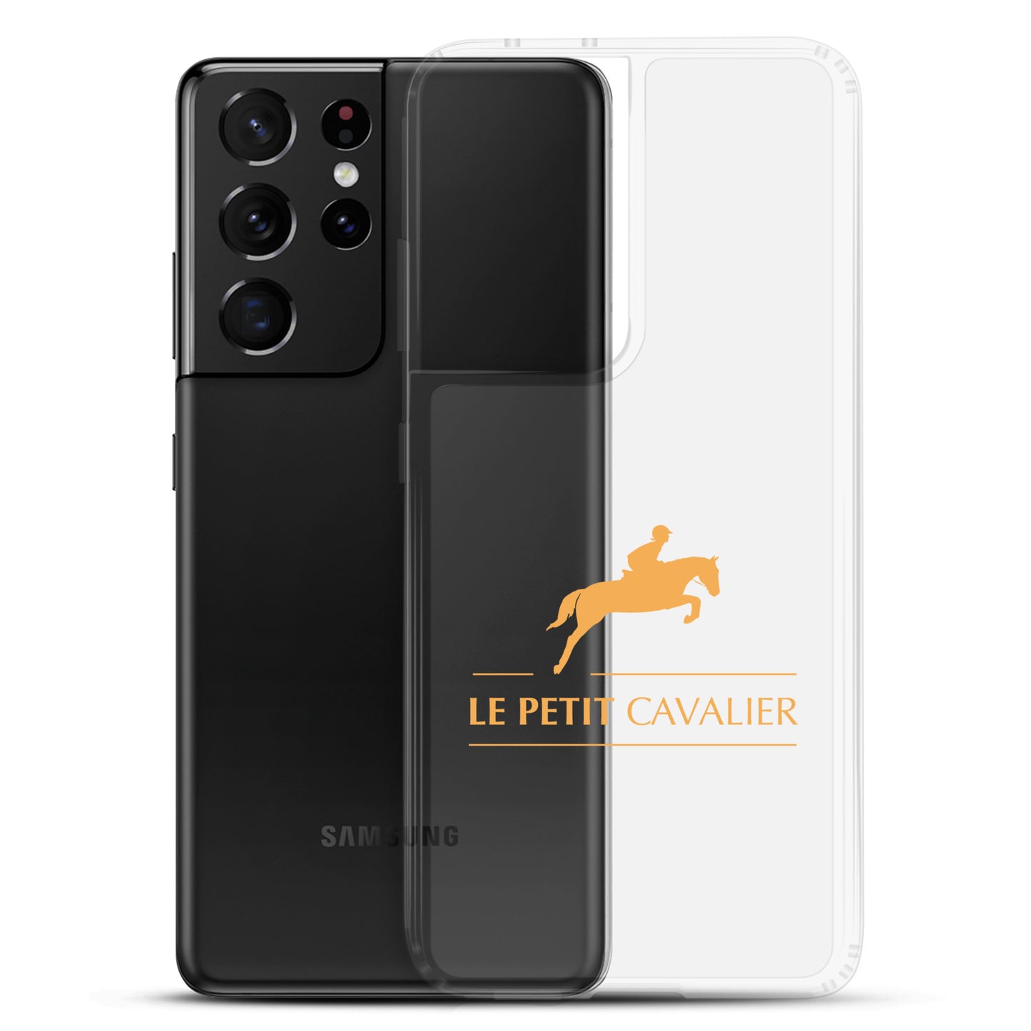 Coque/Protection Téléphone Samsung - Logo cheval orange