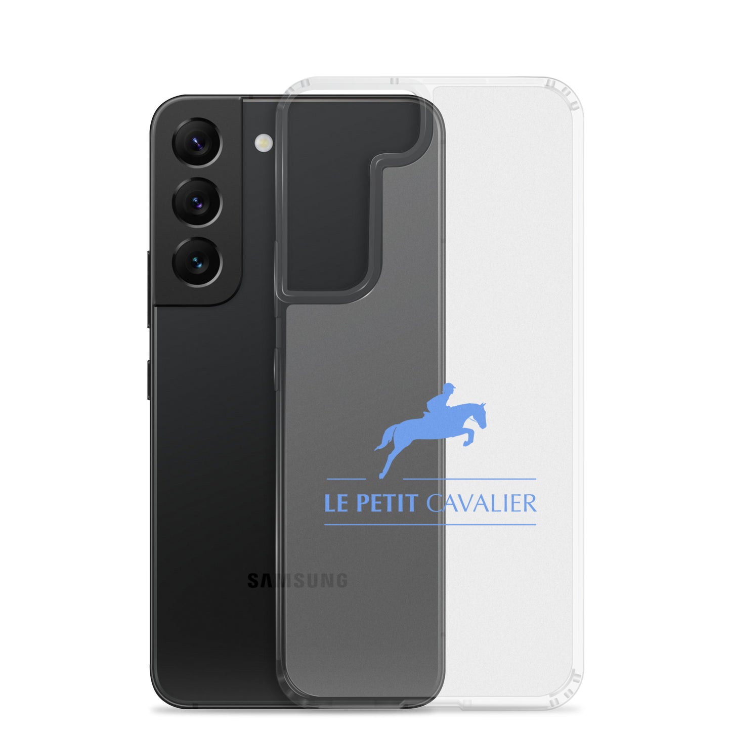 Coque/Protection Téléphone Samsung - Logo cheval bleu