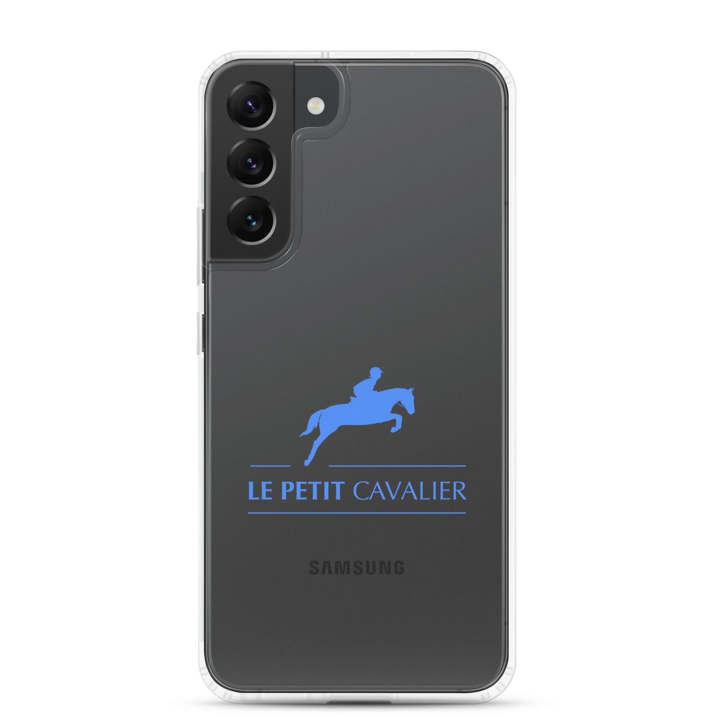 Coque/Protection Téléphone Samsung - Logo cheval bleu