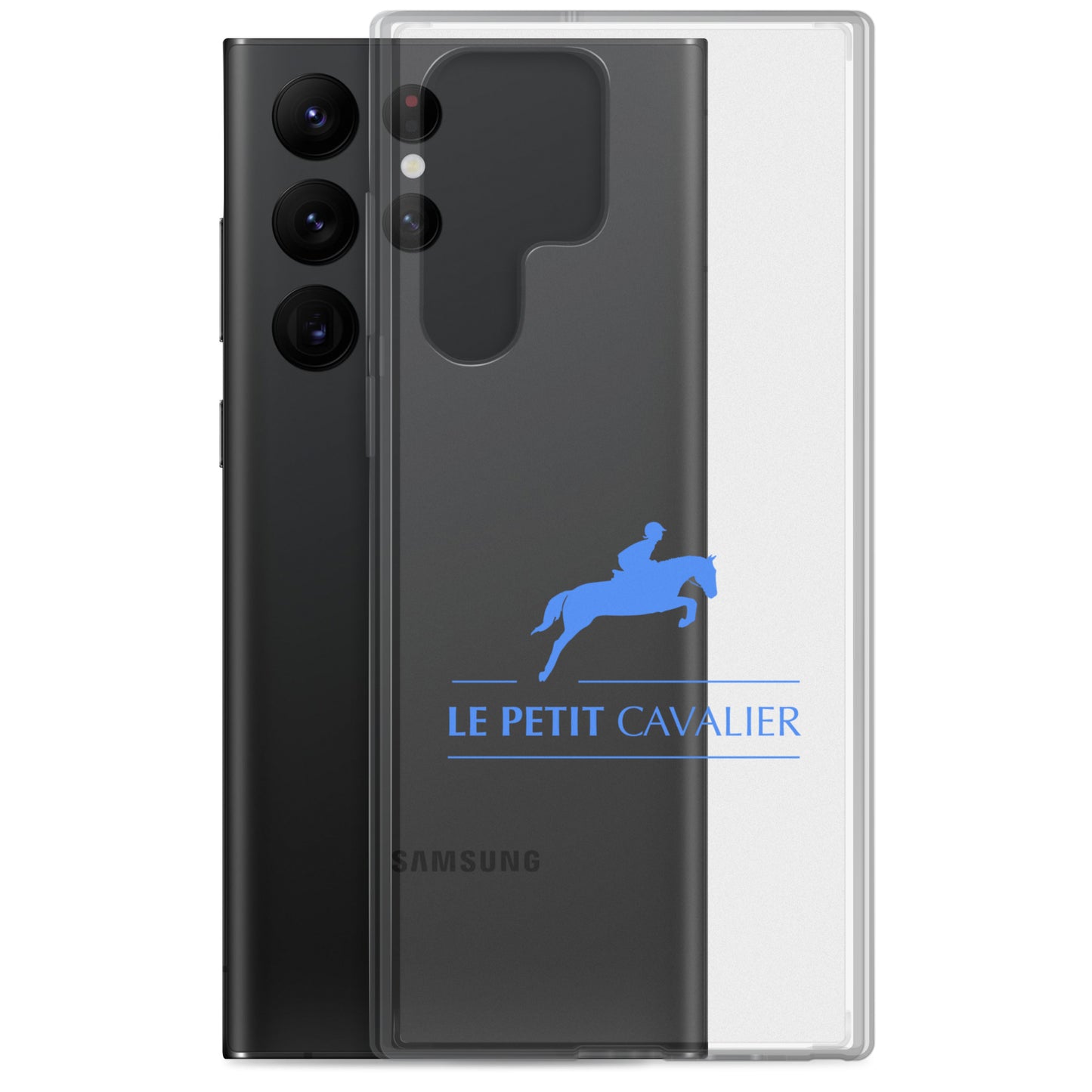 Coque/Protection Téléphone Samsung - Logo cheval bleu