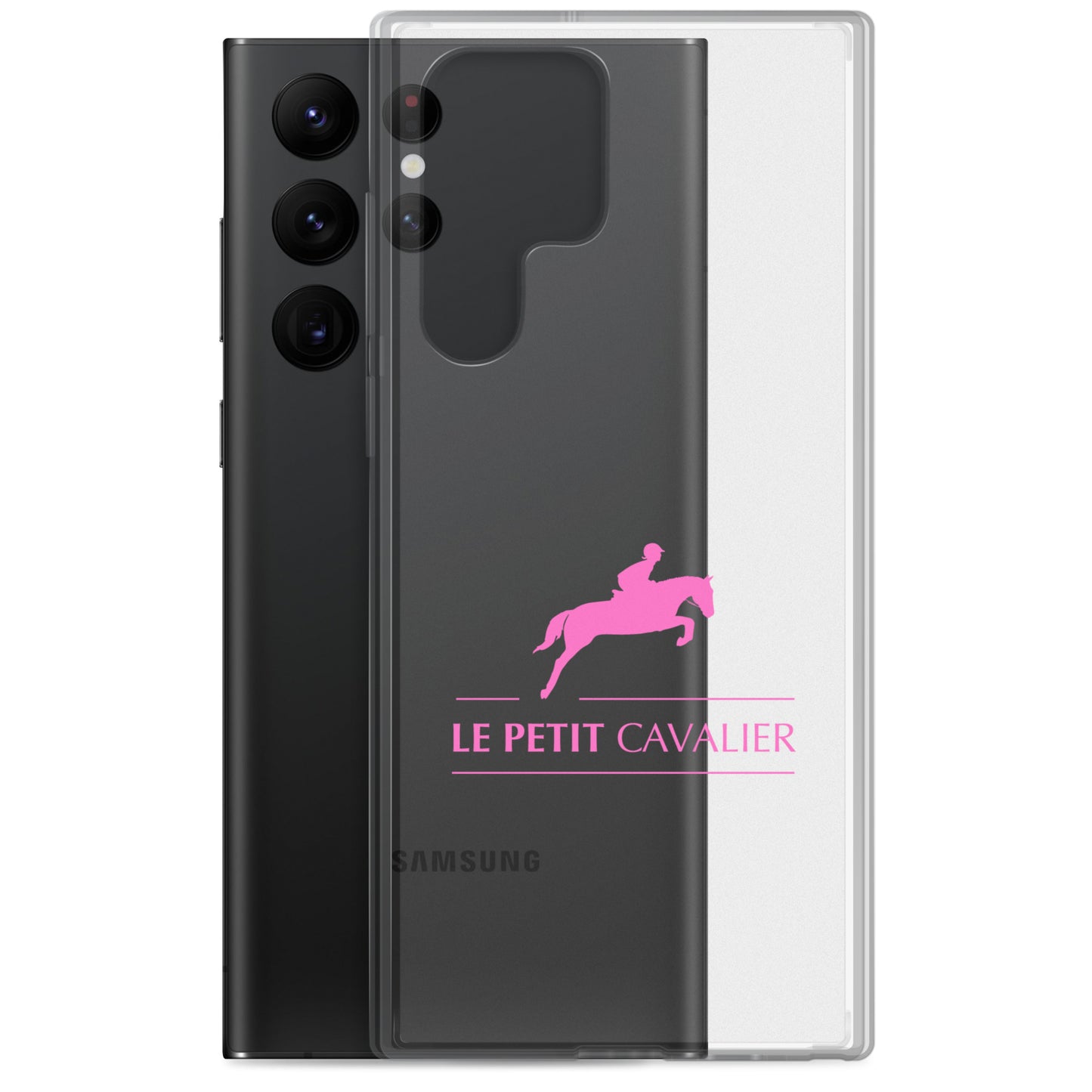 Coque/Protection Téléphone Samsung - Logo cheval rose