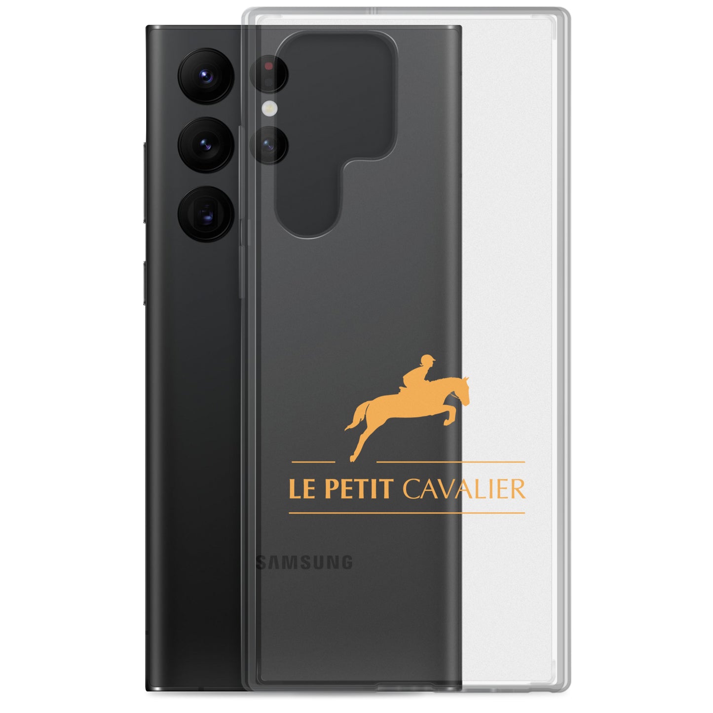 Coque/Protection Téléphone Samsung - Logo cheval orange