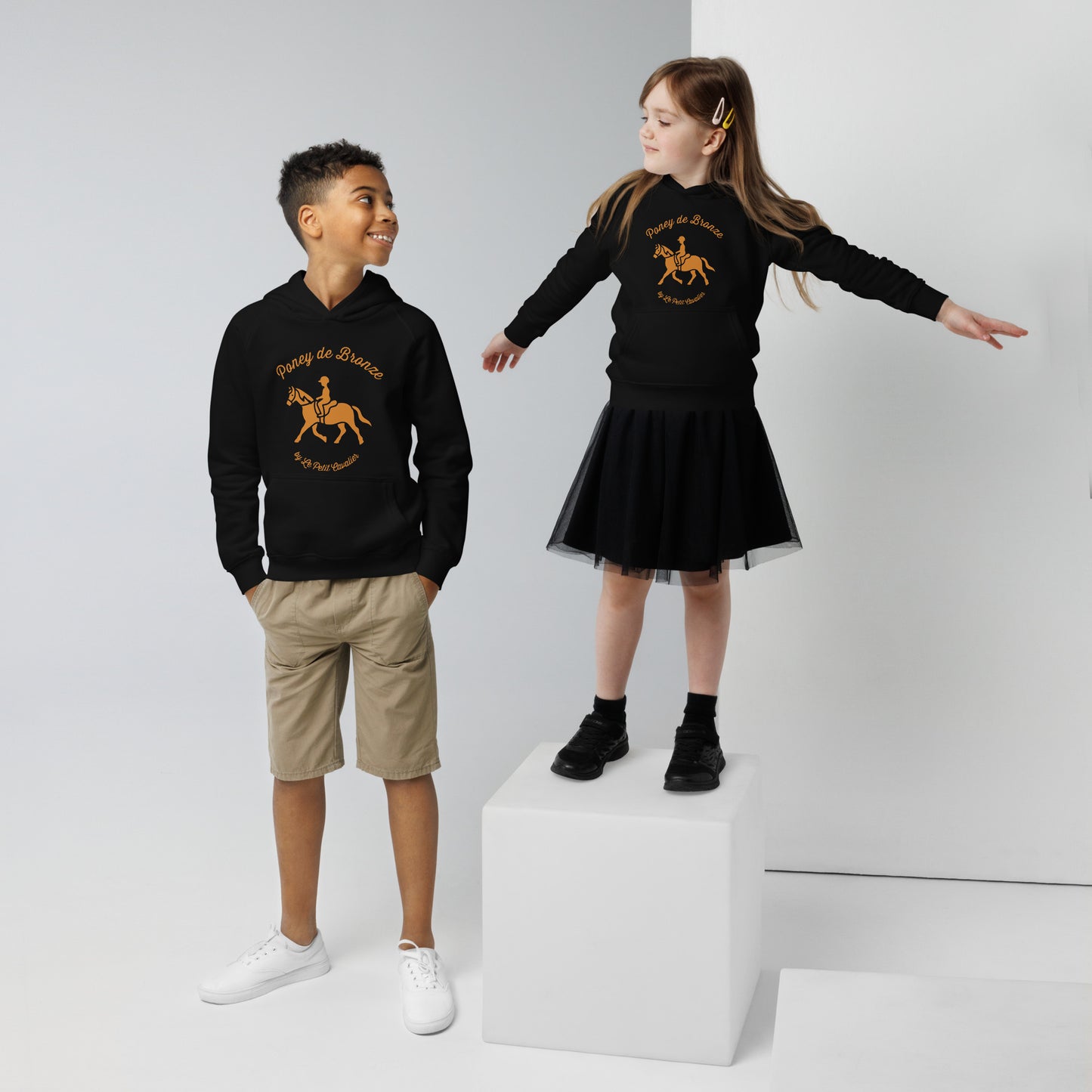 Sweat à capuche coton bio - Poney de Bronze