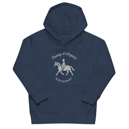 Sweat à capuche coton bio - Poney d'Argent