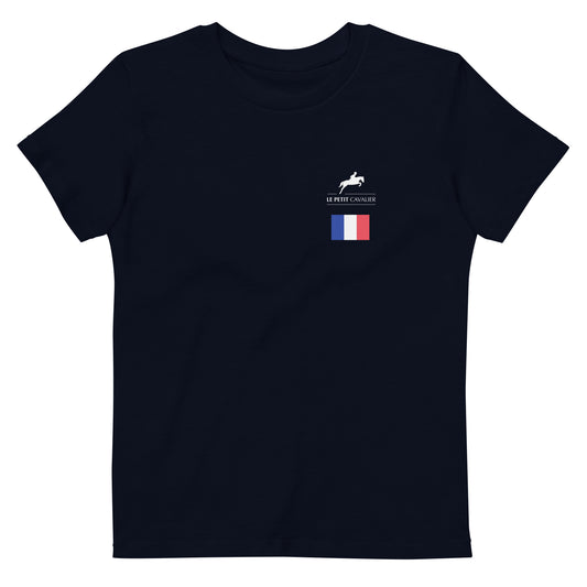 T-shirt enfant 100% coton bio - Cavalier Français