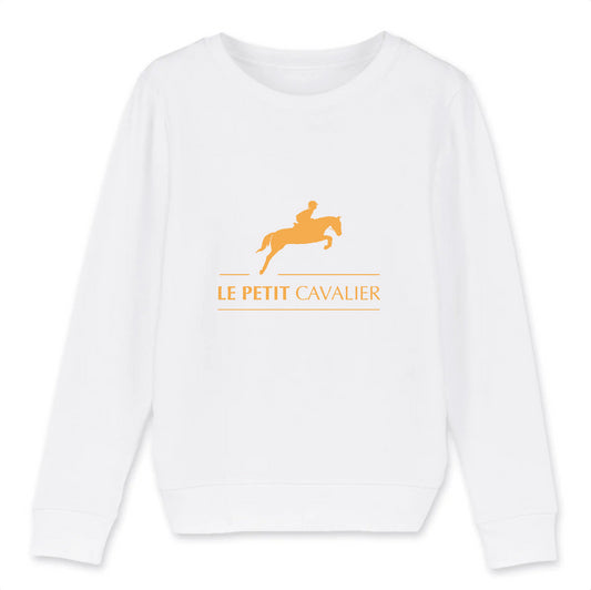 Sweat enfant coton Bio - BASIC - Logo Orange